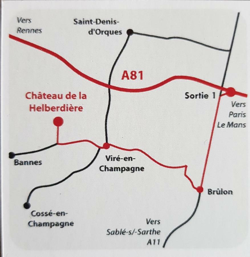 Logis De La Helberdiere Cosse-en-Champagne Экстерьер фото